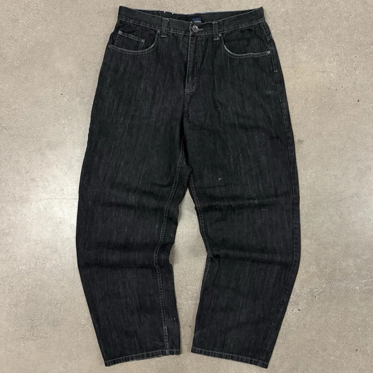 Anchor Blue Black Relaxed Jeans for Men for sale | eBay