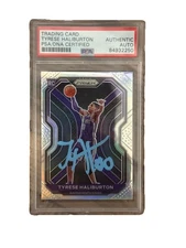 2020 Prizm SILVER #262 Tyrese Haliburton ON-CARD AUTO  PSA DNA SIGNED ROOKIE AUT