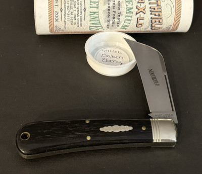   2016 GEC 47 Great Eastern Cutlery 47P116 Gabon Ebony Wood Satin Pocket Knife