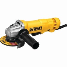DEWALT DWE402W 11 Amp 4-1/2" Corded Angle Grinder w/ Paddle Switch  Wheel