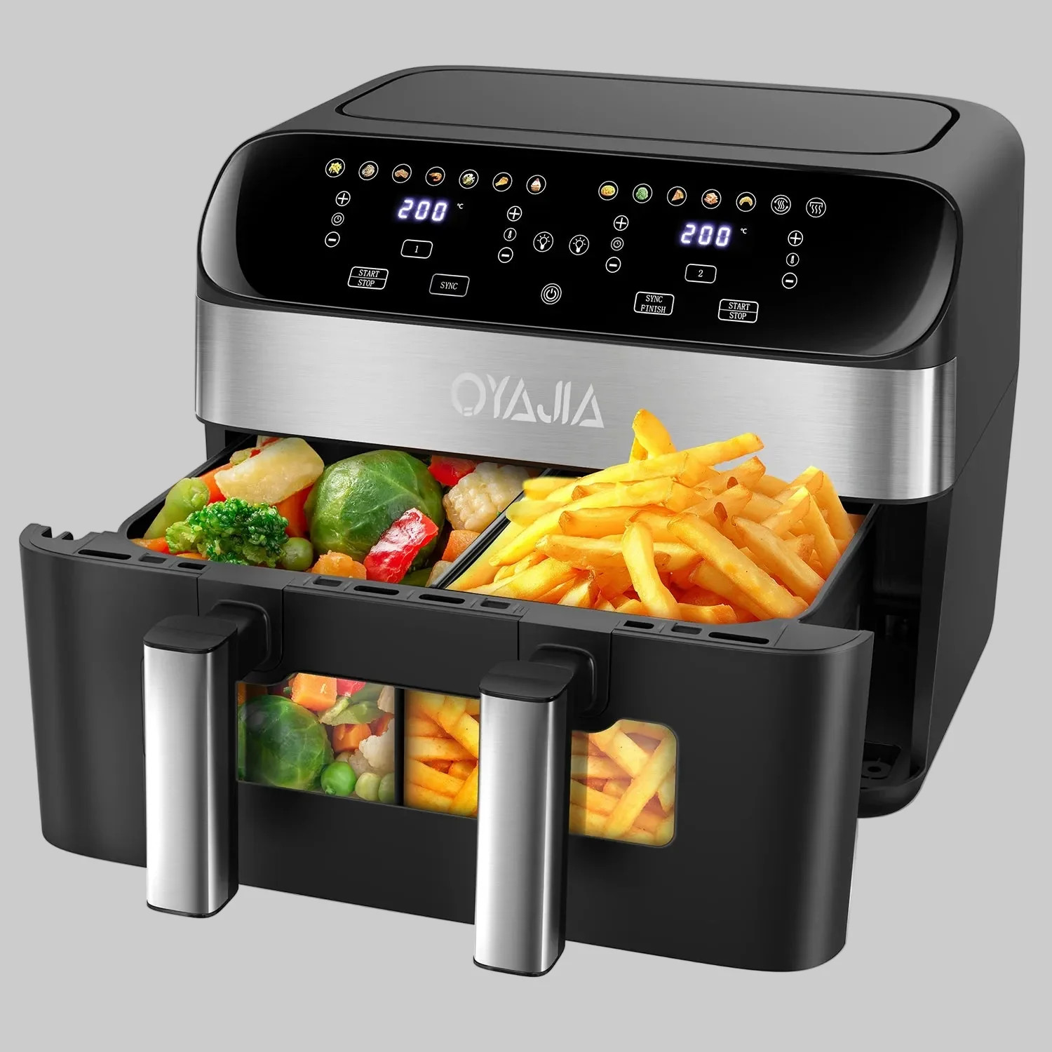 Friggitrice Aria 10L con Finestra: Efficienza XXL per Famiglie