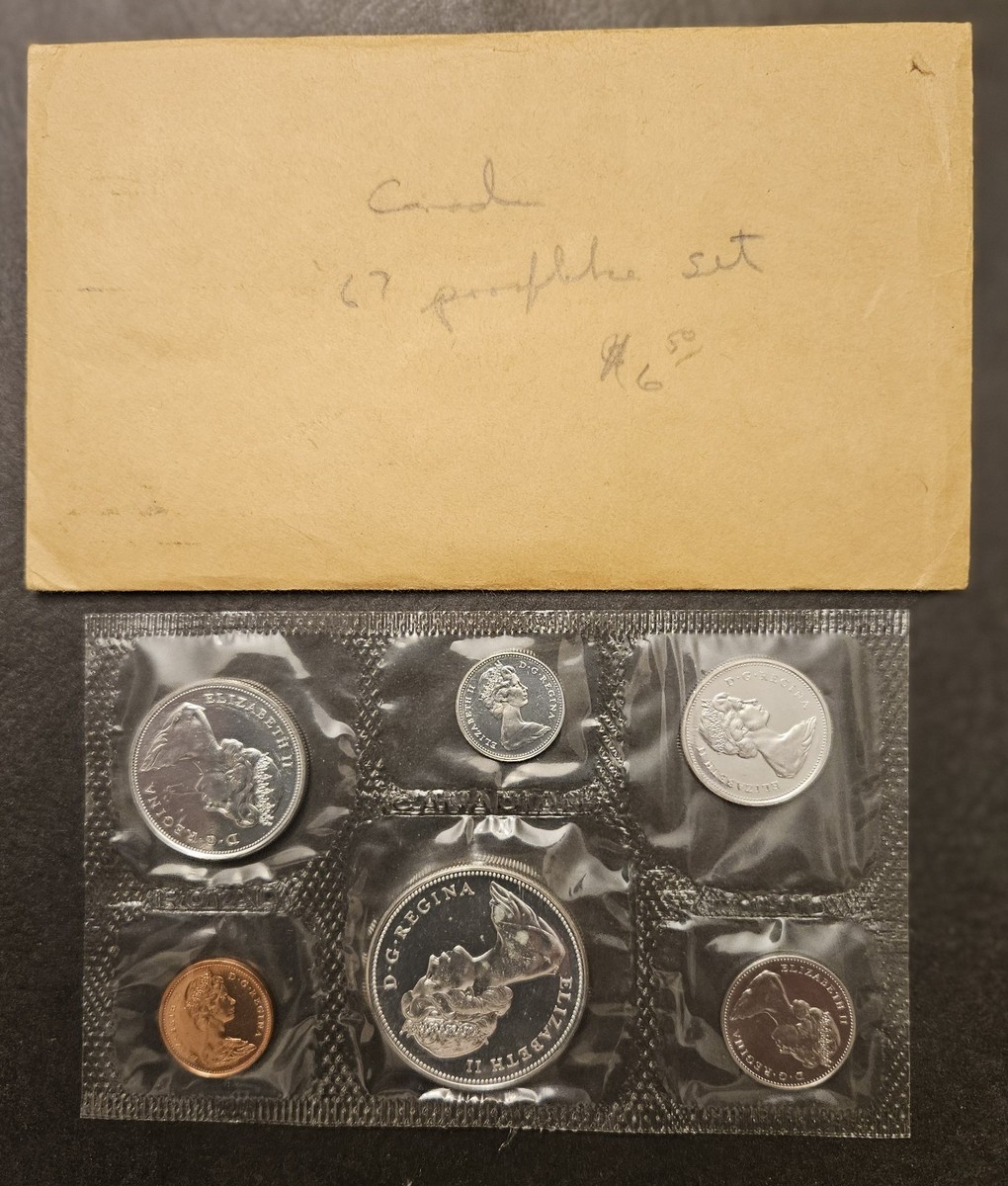 1967 CANADA SILVER PROOF LIKE MINT SET 1.11 Oz Silver | eBay