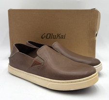 Olukai PEHUEA ESPRESSO Women's NWD Slip-On Shoes Brown US Size 6