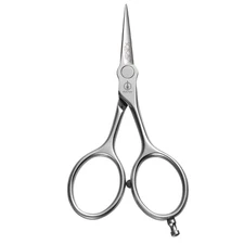 Mizutani Scissors GURU Beard / Eyebrows Shear Cobalt Alloy Ex II Silver