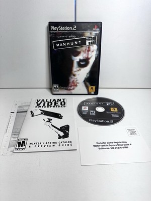 Manhunt PlayStation 2 PS2 CIB w/ Manual + Reg Card *TESTED* Rockstar Games