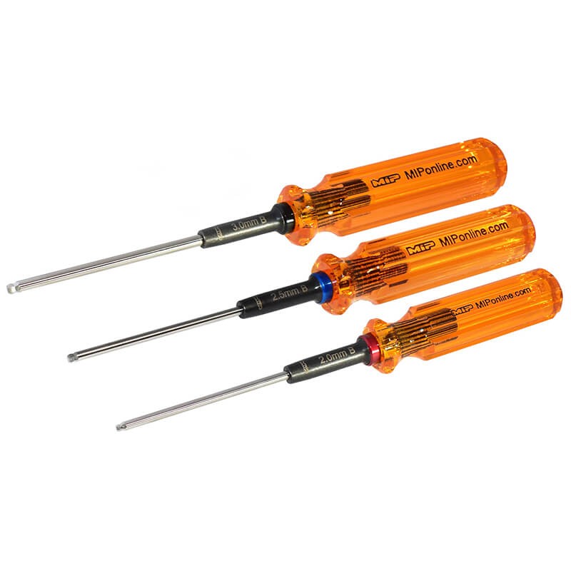 MIP Hex Driver Ball Wrench Set Gen 2 Metric 2.0/2.5/3.0mm