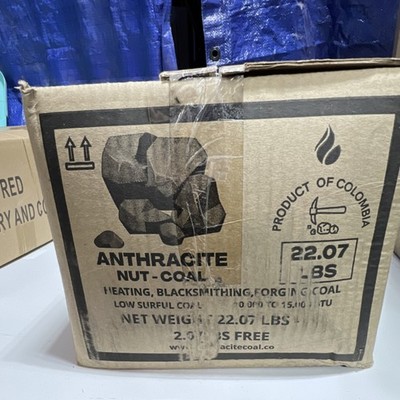 Anthracite Low Sulfur Coal 22.07 lbs for Heating, Blacksmithing, Forging