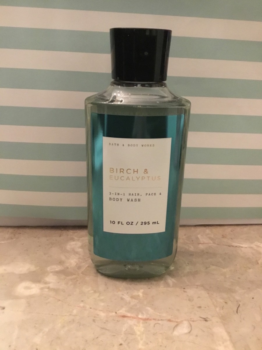 Bath & Body Works Birch & Eucalyptus 3 in 1 hair, face & body wash