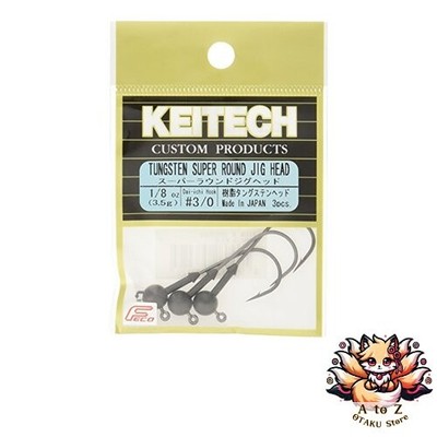NEW KEITECH Super Round Jig Head #3/0-1/8 oz