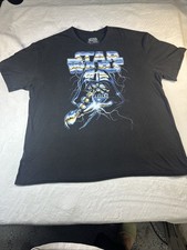 Star Wars Darth Vader Men’s 2X Black Graphic T-Shirt Short Sleeves Crewneck