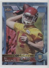 2015 Topps Chrome Rookies Blue Wave Refractor Bo Wallace #188 kr0