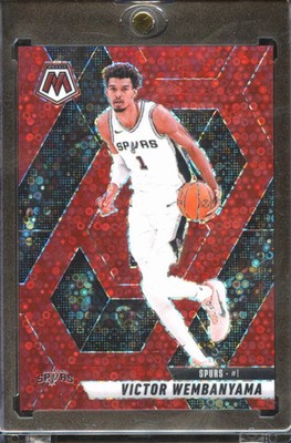 Victor Wembanyama 2024-25 Mosaic Red Disco Prizm 6/99 San Antonio Spurs