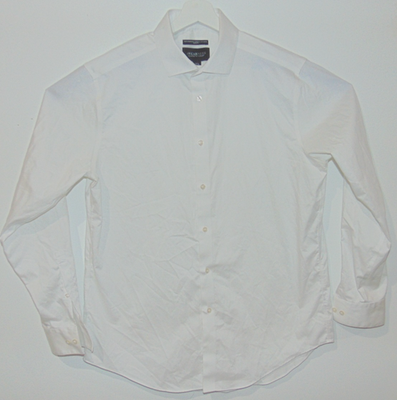 AWEARNESS Kenneth Cole Dress Shirt Mens 16.5 L White Slim Fit Non-Iron  Stretch | eBay