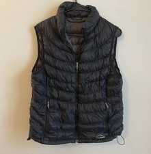 LL Bean Ultralight Downtek Vest Men M/L Black Quantum Packable Hiking