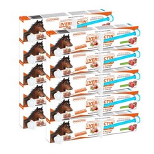 Premium Horse Dewormer Paste 10 Pack Apple Flavor Wormer EXP 01/2028