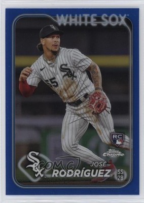 2024 Chrome Blue Refractor /150 Jose Rodriguez José Rodríguez #115 Rookie RC 1l2