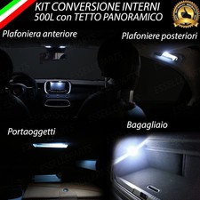 KIT FULL LED INTERNI FIAT 500L CONVERSIONE COMPLETA CANBUS NO ERROR