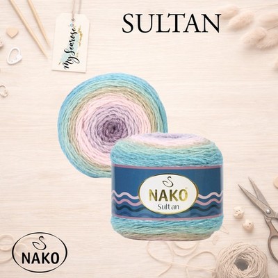 4 x Nako Sultan Handstrickgarn Winterwolle
