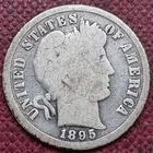 1895 P Barber Dime 10c Better Grade Philadelphia #99509