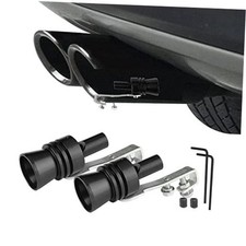 2PCS Car Turbo Whistle, Aluminum Alloy Universal Turbo Whistle Black