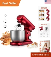 Uimoso 3 QT Electric Stand Mixer, 300W, 10-Speed Food Mixer with Bowl