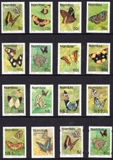 Namibia 1993 Butterflies defins set + extras, SG.623/35, 648, 707/8 fine UM