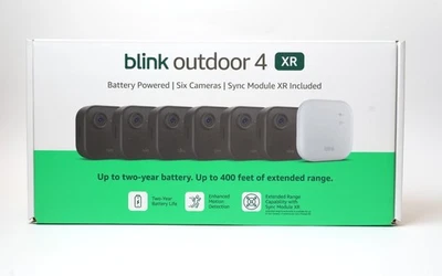 Blink Outdoor 4 XR 6 Camera System with Extended 400ft Security Coverage