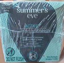 3 Boxes Summer's Eve ACTIVE Cleansing Cloths ACTIVE 14ct Each   CHARITY  