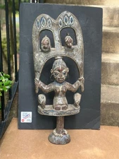 Vintage Yoruba Shango Wand | Handmade Sculpture |Tribal Art 28” Collectible