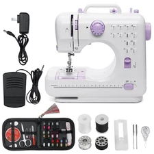 Compact Sewing Machine Mini Portable Electic Desktop Sewing Machine W/40 PCS Kit