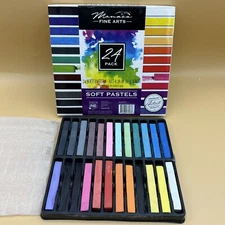 Monaco Soft Pastels Set - 21 Vibrant Colors for Art Painting, Drawing Boxed Used