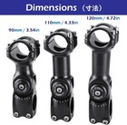 25.4/31.8mm MTB Bicycle Handlebar Mountain Road Bike Adjustable Stem Riser