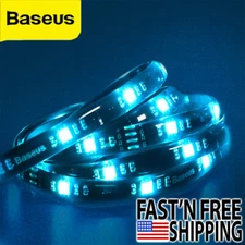 Baseus RGB Light Strip LED Gaming/Ambient Lights 5050 SMD Color 5ft (expandable)