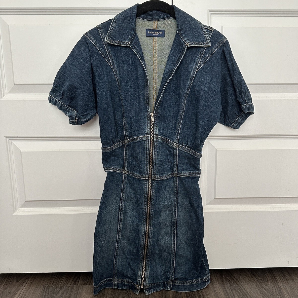 ramy brook lily denim mini dress size 25 | eBay