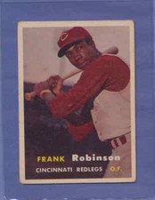 1957 Topps Frank Robinson #35 HOF RC Reds Rookie VG+ DEAD CENTERED No Creases
