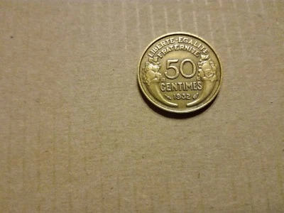 Pièce de Monnaie "50 Centimes" 1932 - Photo 1/2