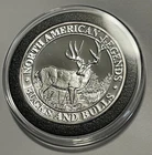Bigfoot Buck Hunting Club Proof Coin 1 Troy Oz .999 Fine Silver Medal Round Deer