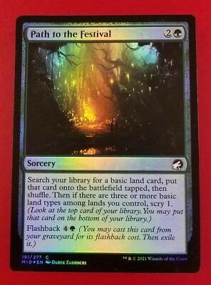 1x Path to the Festival | FOIL | Innistrad Midnight Hunt | MTG Magic Cards
