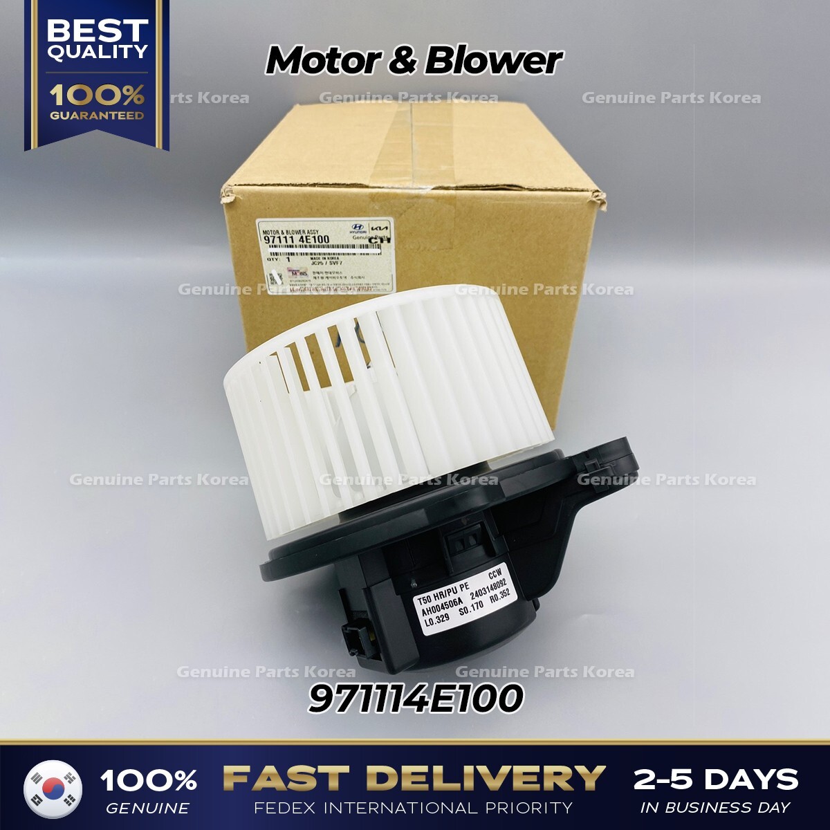 ⭐Genuine⭐ Motor Blower 971114E100 for Hyundai H100 Kia K2500