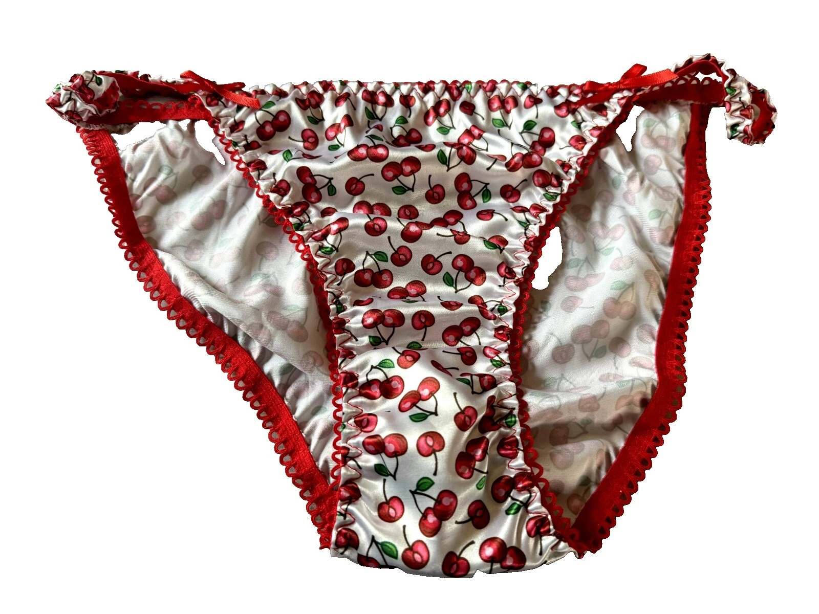 Bragas blancas hechas a mano para mujer