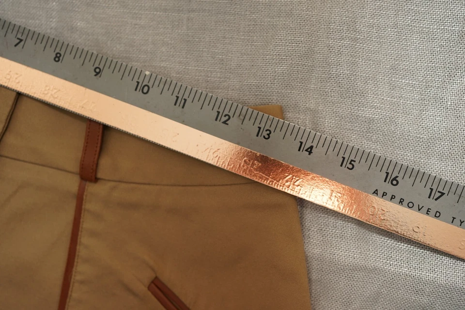 Cynthia Steffe Beige Womens Skirt Size 4 Front Buttons Closure - Image 3 of 4