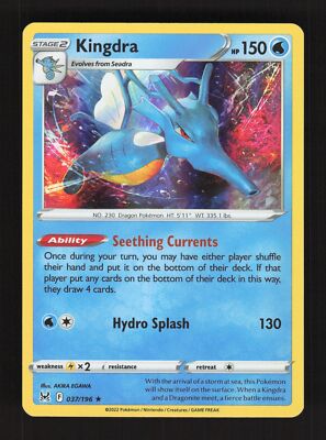 2022 Pokemon Kingdra 037/196 Lost Origin Holo Rare | eBay UK