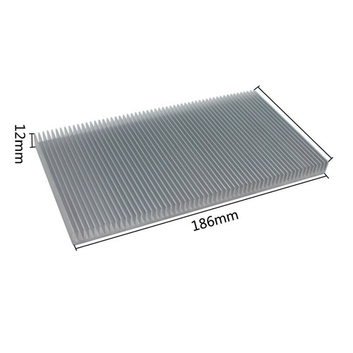 Aluminium Heatsink CPU Radiator Heat Sink Cooling Block 100x186x12MM - Picture 2 of 5