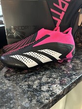 Adidas Men  s Predator Accuracy FG Soccer Cleats Pick Size Black Pink  GW4557 