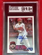 2023 Topps Chrome Rookie Auto Michael Stefanic!🔥 SGC 9.5/10 Rookie