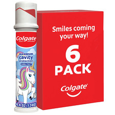 Kids Unicorn Toothpaste Pump, 4.4 Ounce, 6 Pack 1.38 per gallon