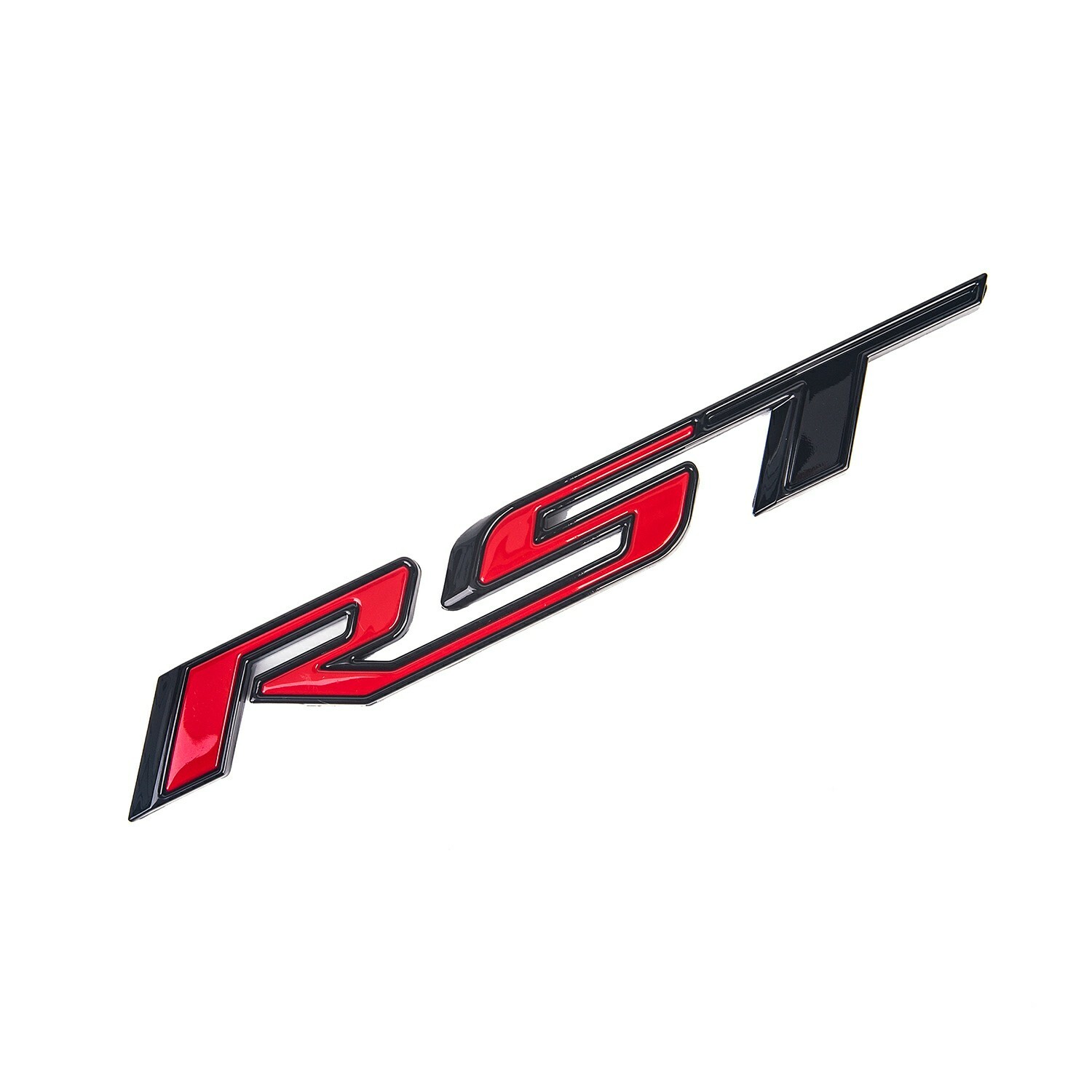 Red Rst Emblem 1Pc Red Black RST Tailgate Emblem OEM GM Chevrolet Silverado Tahoe ...