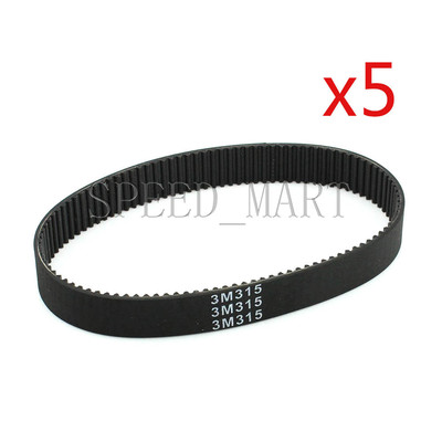 5pcs 315-3M HTD Timing Belt 105 Teeth Cogged Rubber Geared Closed Loop 15mm Wide