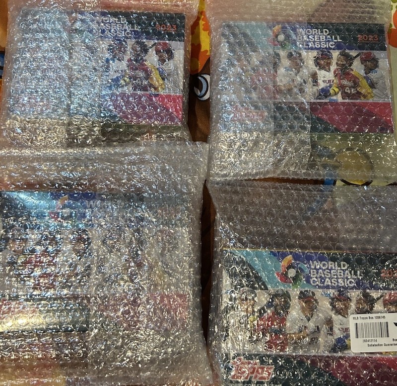 2023 Lot (4)Topps World Baseball Classic Factory Sealed Hobby Box
