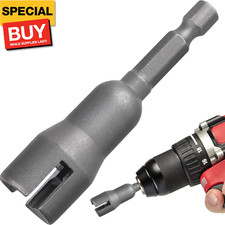 Power Wing Nut Driver, Steel Wing Nut Drill Bit Socket Wrench Tool Set, 1/4" Hex